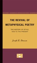 The Revival of Metaphysical Poetry: The History of Style, 1800 to the Present