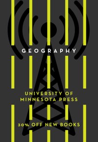 Cover for University of Minnesota Press Geography catalog.